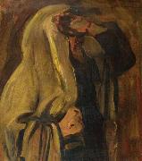 Leopold Kowalsky Jewish man wrapped in a prayer shawl